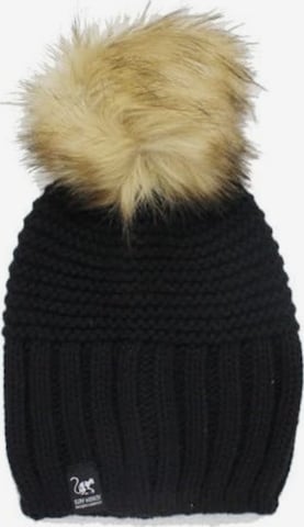 Surf Monkey Beanie in Black: front