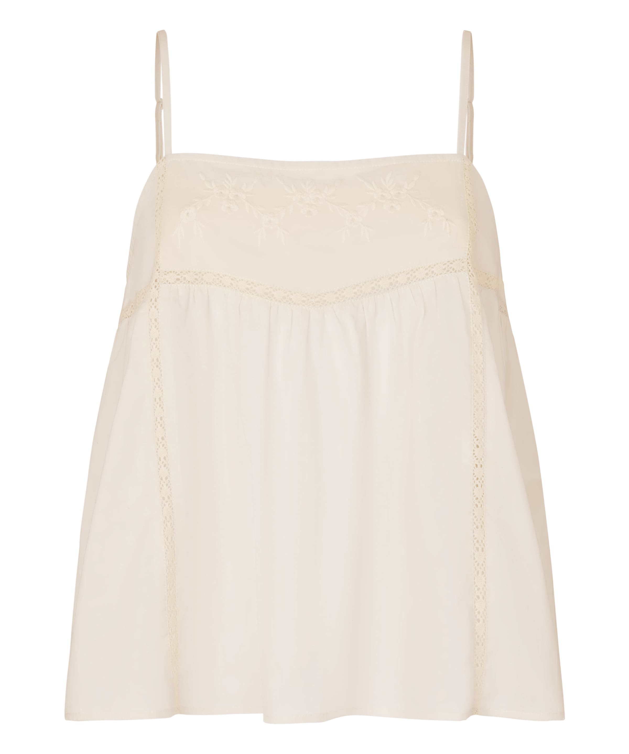 Shirtbody 'Cami' Hunkemöller en blanc : devant