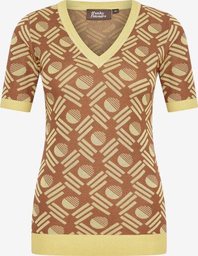 4funkyflavours Shirt 'Perfect Love Affair' in Brown / Ochre, Item view