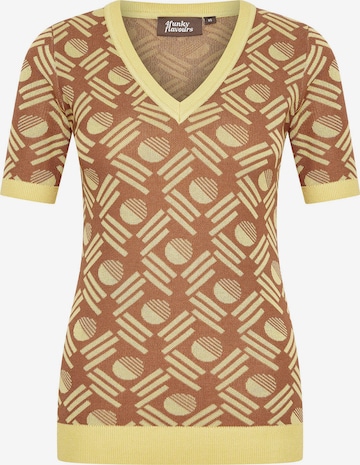 4funkyflavours Shirt 'Perfect Love Affair' in Brown: front