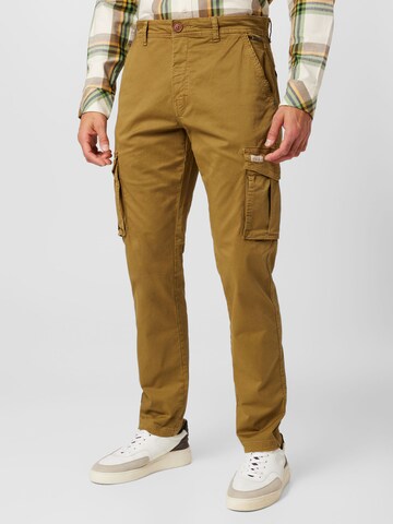 BLEND tavaline Klapptaskutega püksid, värv roheline: eest vaates