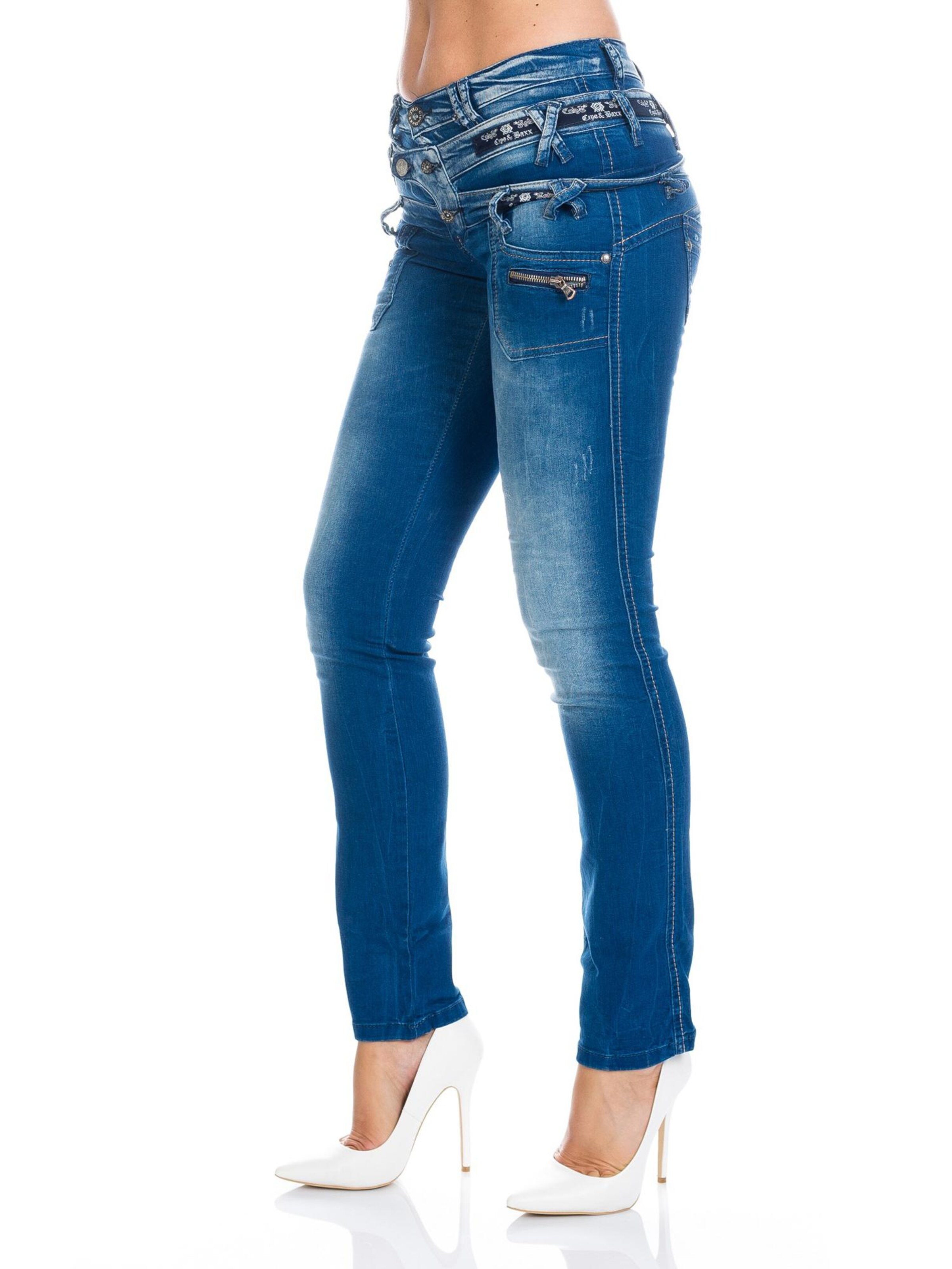 CIPO & BAXX Skinny Jeans 'BJ282' in Blue