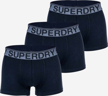 Boxeri de la Superdry pe albastru: față