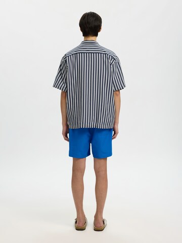 SELECTED Comfort Fit Πουκάμισο 'SLHAIR' σε μπλε