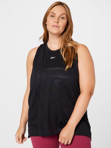 Reebok - Top deportivo en negro: frente