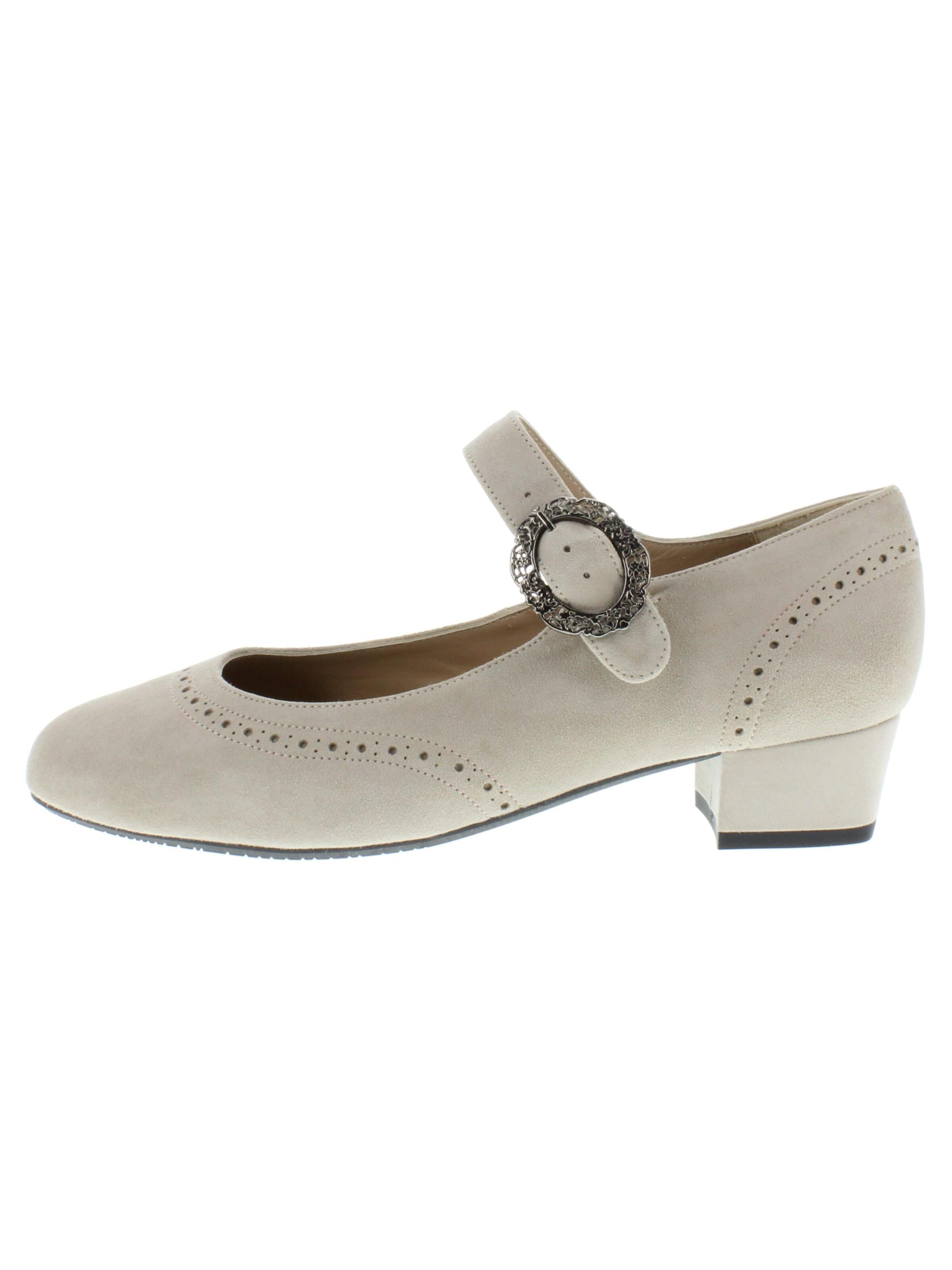 XAVER LUIS Schuhmanufaktur Pumps 'ANNA' in Beige: front