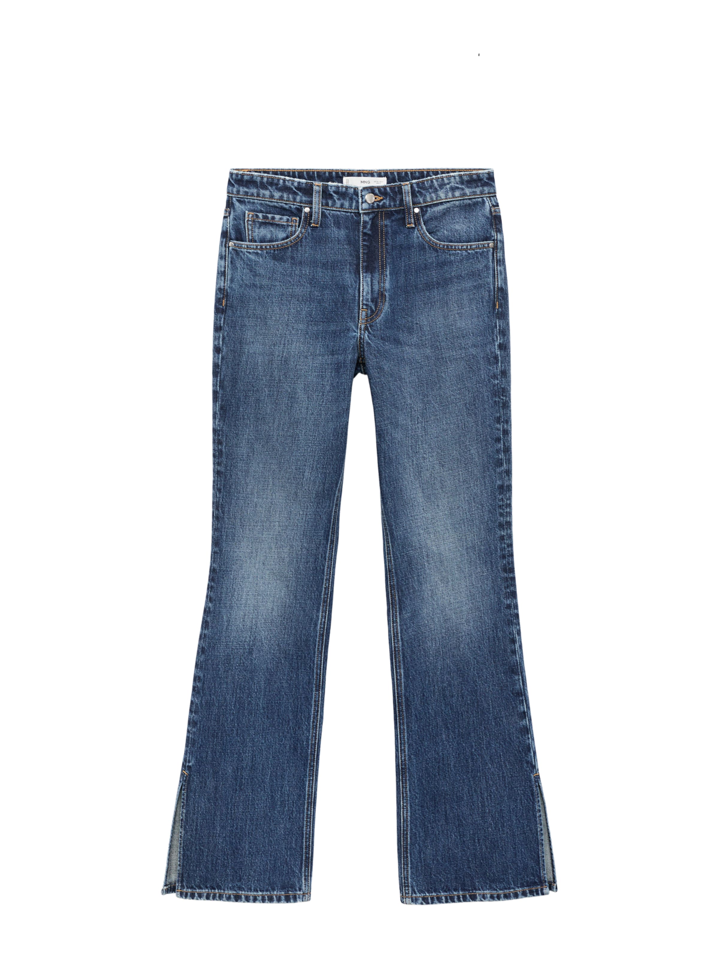 MANGO Flared Jeans 'Anais' in Blau: Vorderseite