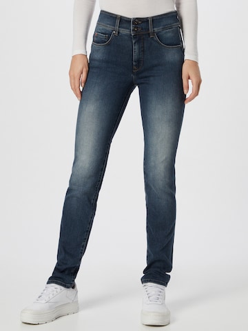 Coupe slim Jean 'Secret' Salsa Jeans en bleu : devant