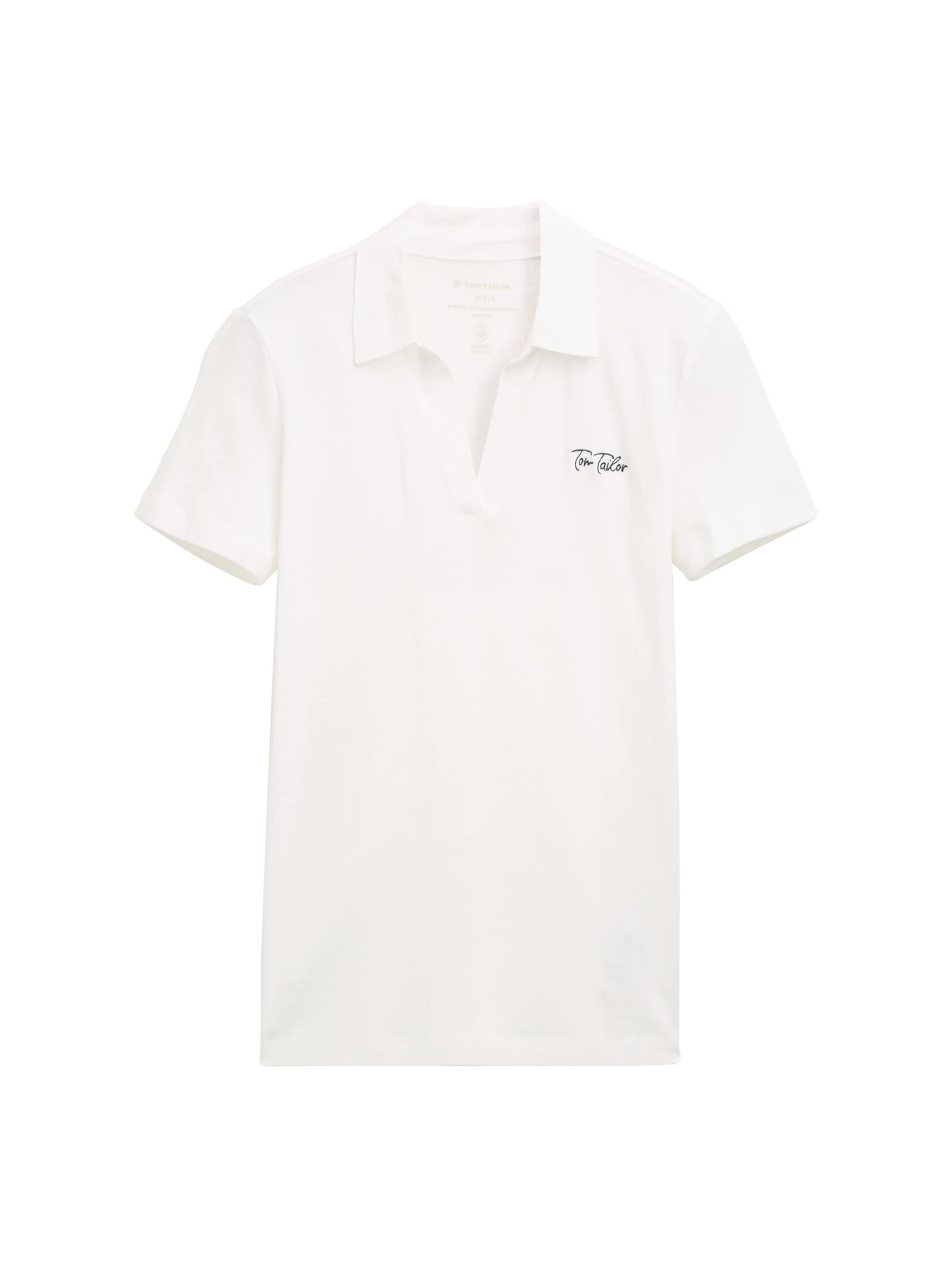 TOM TAILOR Shirt in Wit: voorkant