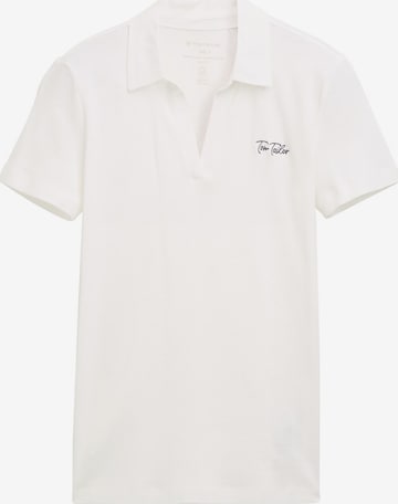 T-shirt TOM TAILOR en blanc : devant