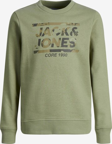 Jack & Jones Junior Sweatshirt 'Miko' in Grün: predná strana