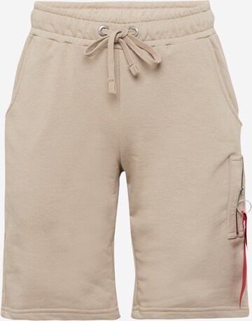 ALPHA INDUSTRIES Regular Cargo Pants in Beige: front