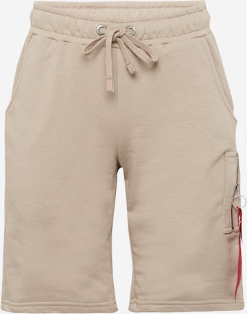 ALPHA INDUSTRIES Broek in Beige: voorkant