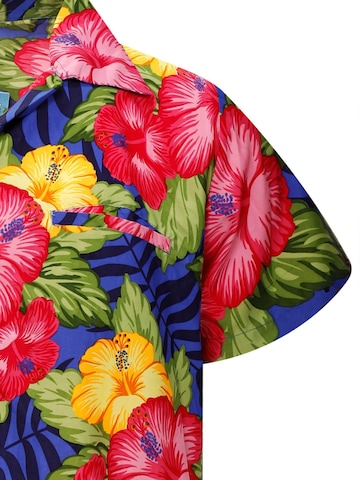 Maglietta 'Wild Flowers' di King Kameha in blu