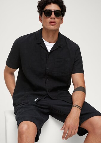 s.Oliver Regular Fit Hemd in Schwarz