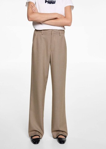 MANGO TEEN Loose fit Pants in Beige: front