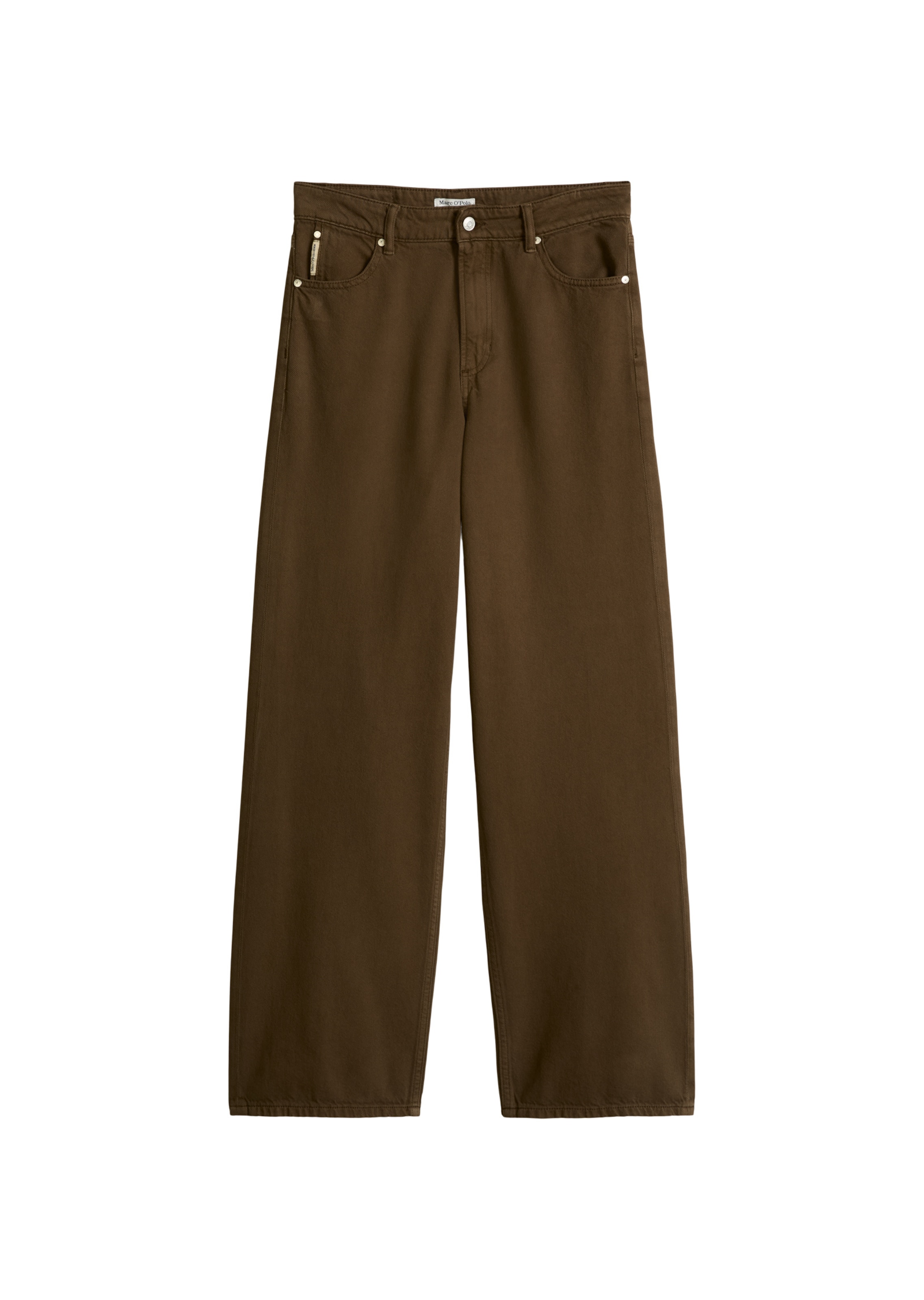 Marc O'Polo DENIM Wide Leg Jeans 'Tomma' in Braun: Vorderseite