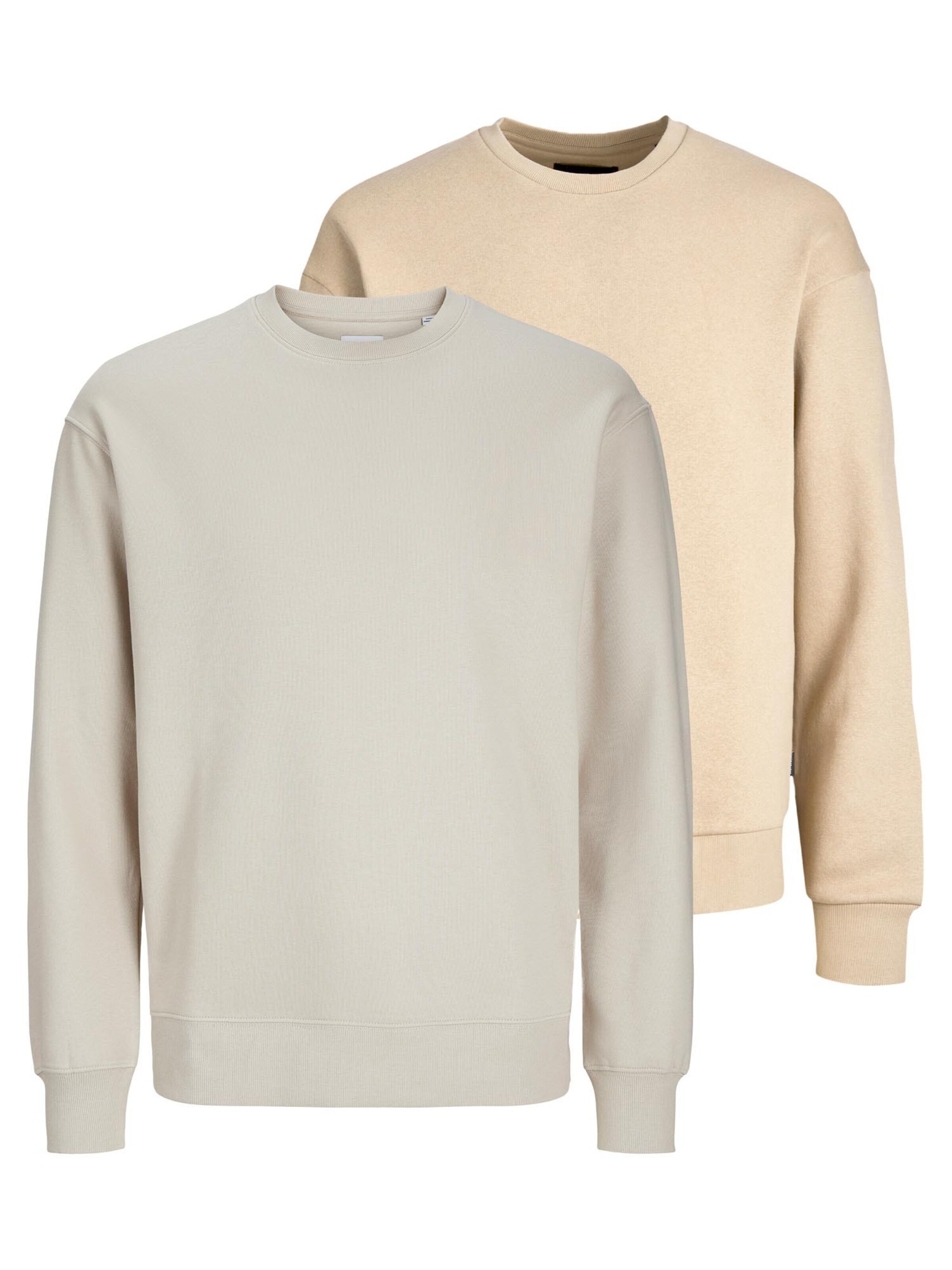 JACK & JONES Sweatshirt 'Star'‌‌‌‌‌‌‌‌‌‌ in Beige: Vorderseite