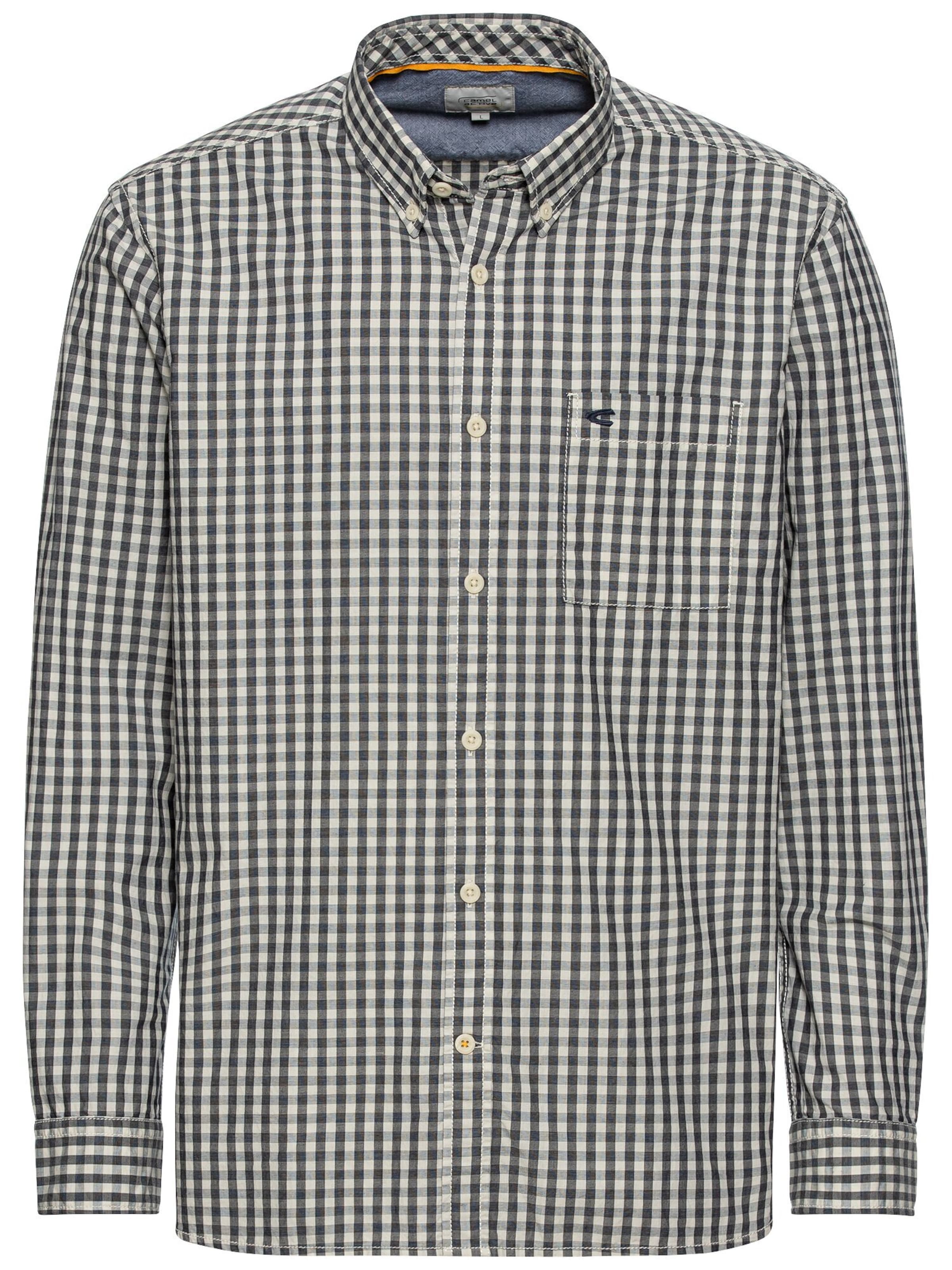 CAMEL ACTIVE Button Up Shirt in Grey: front