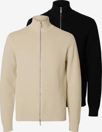 SELECTED Knit cardigan 'Dane' in Beige: front