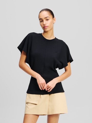 Karl Lagerfeld T-Shirt in Schwarz: Vorderseite