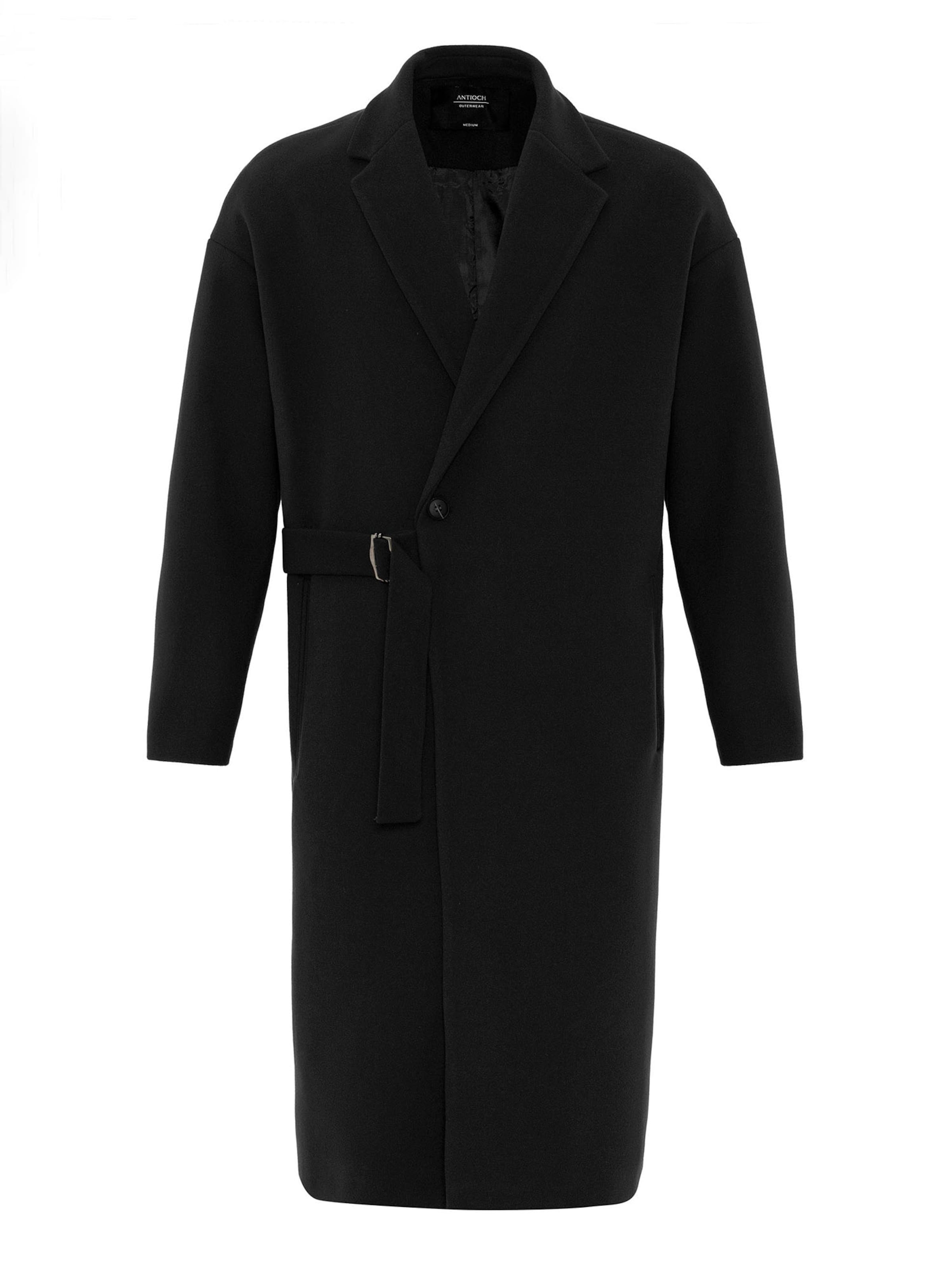 Cappotto invernale di Antioch in nero: frontale