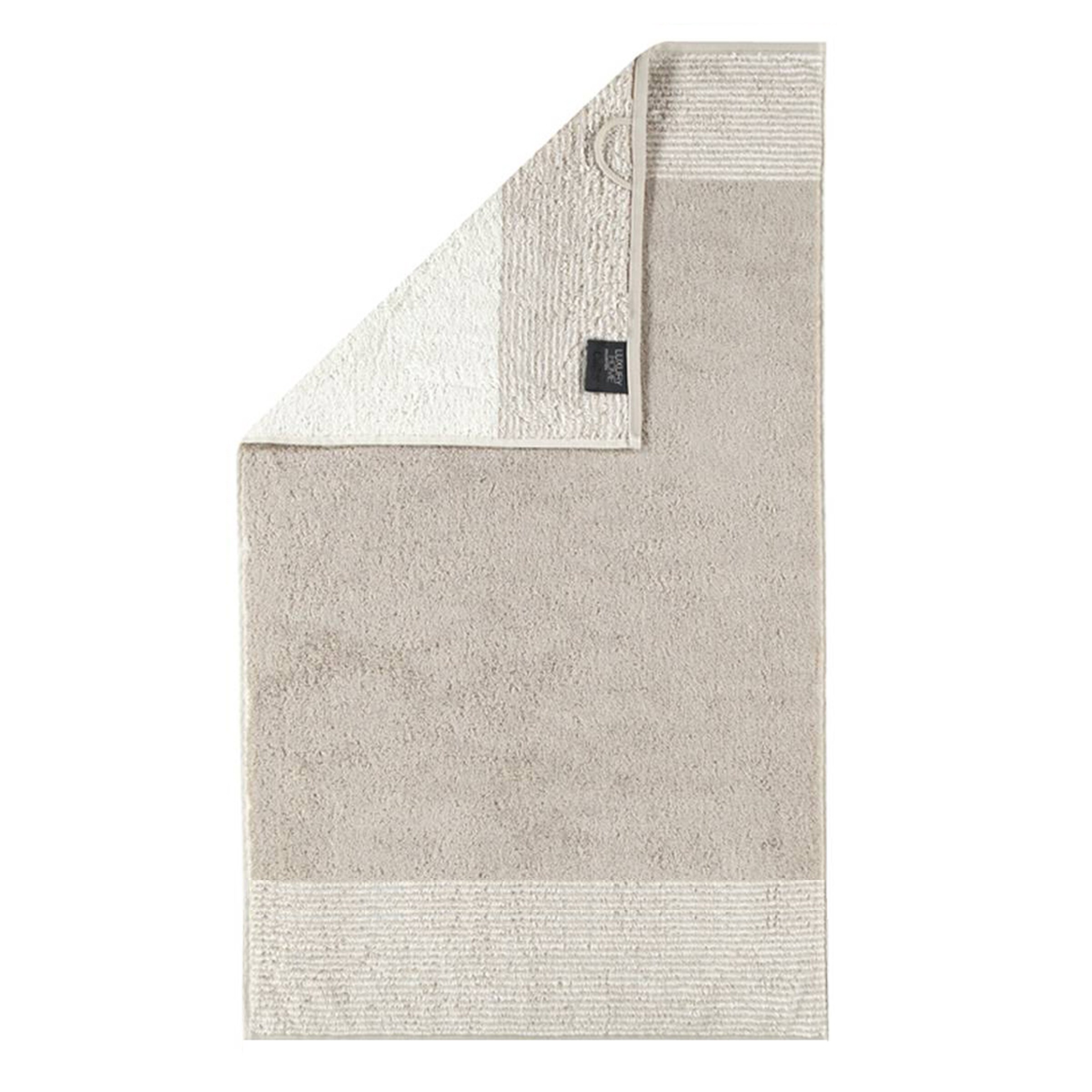Serviette Cawö en beige : devant