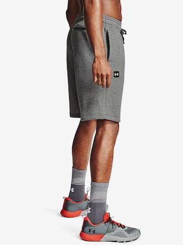 UNDER ARMOUR Regular Workout Pants 'Rival' in Grey