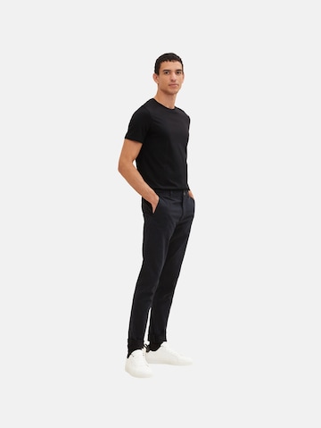 Regular Pantalon chino TOM TAILOR en noir