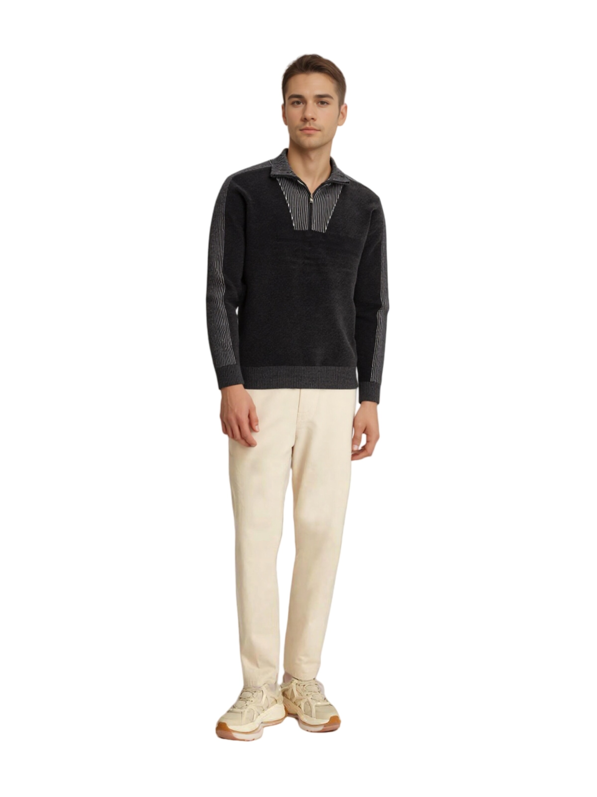 Pull-over 'Chenille' HAJO en gris