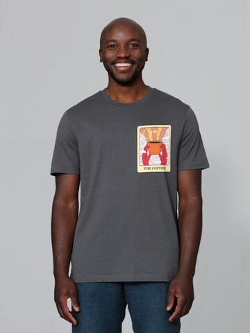 T-Shirt 'Tarot The Coffee' Watapparel en gris : devant