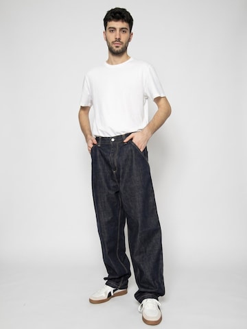 Carhartt WIP Baggy Jeans 'OG SINGLE KNEE PANT BLUE' in Blauw: voorkant