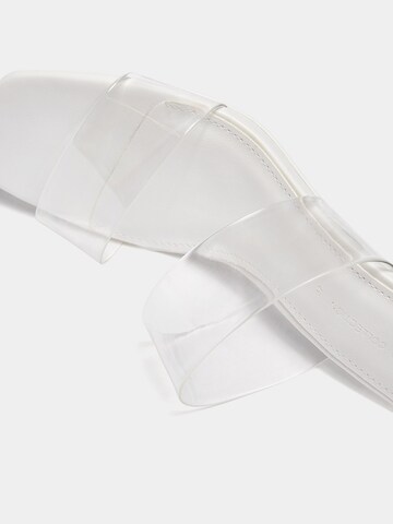 Pull&Bear Mules in Transparent