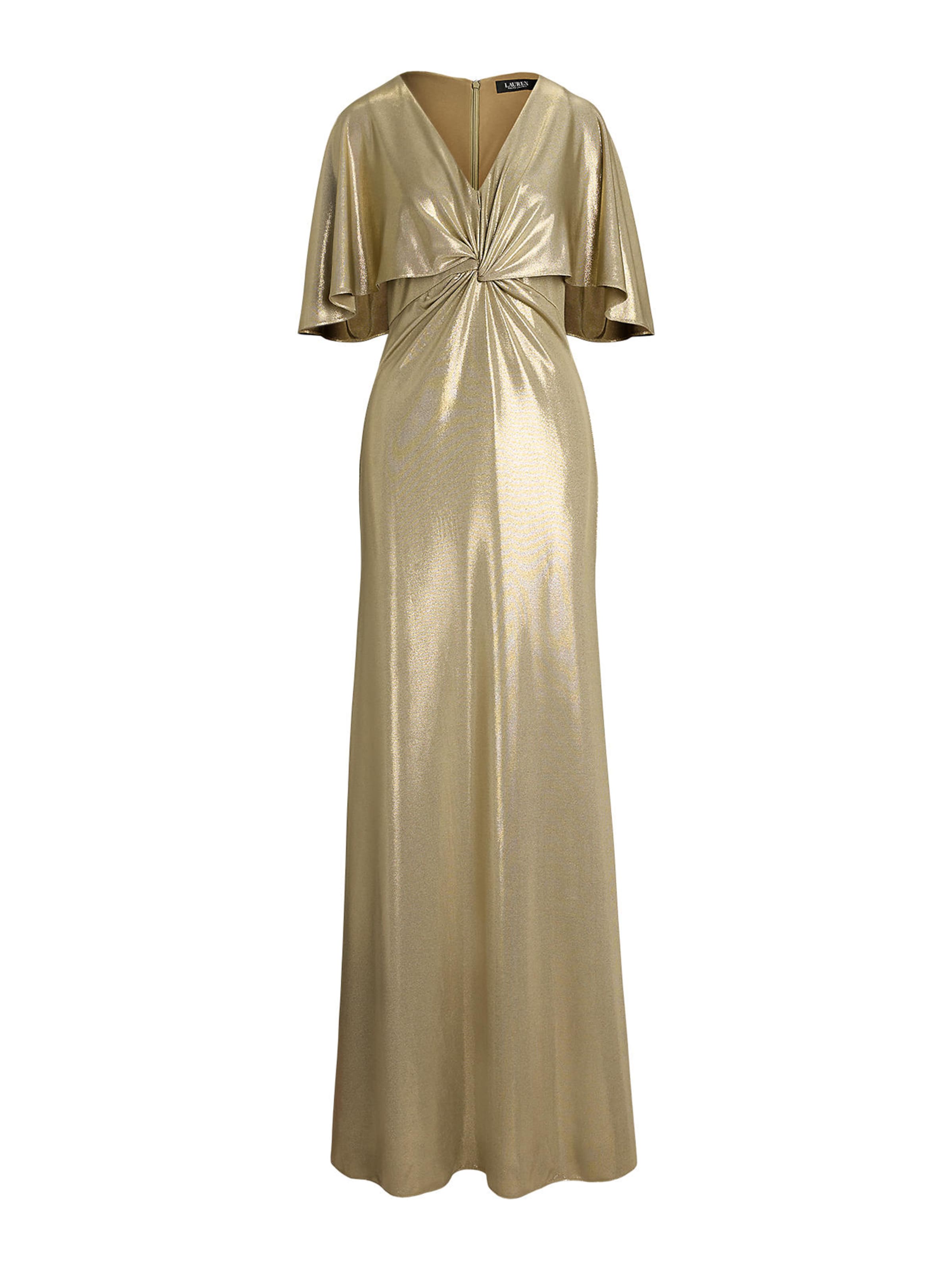 Lauren Ralph LaurenVečernja haljina - zlatna boja: prednji dio
