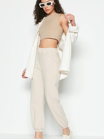 C&City Broek in Beige: voorkant