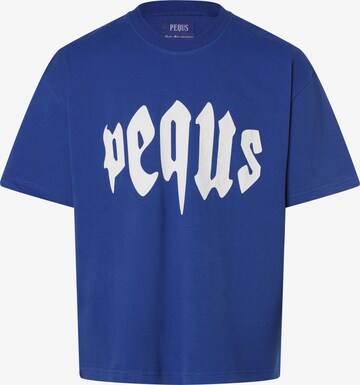 Pequs Shirt in Blauw: voorkant