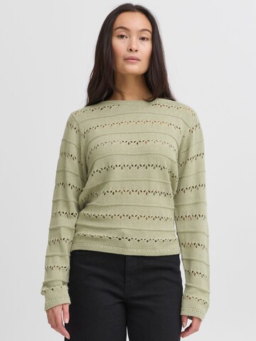 Pullover ' IHLALUHA ' di ICHI in verde