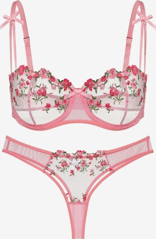 Carré Chic Underwear Sets in Pink: front