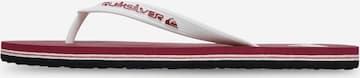QUIKSILVER T-Bar Sandals 'Molokai Core' in Red: front