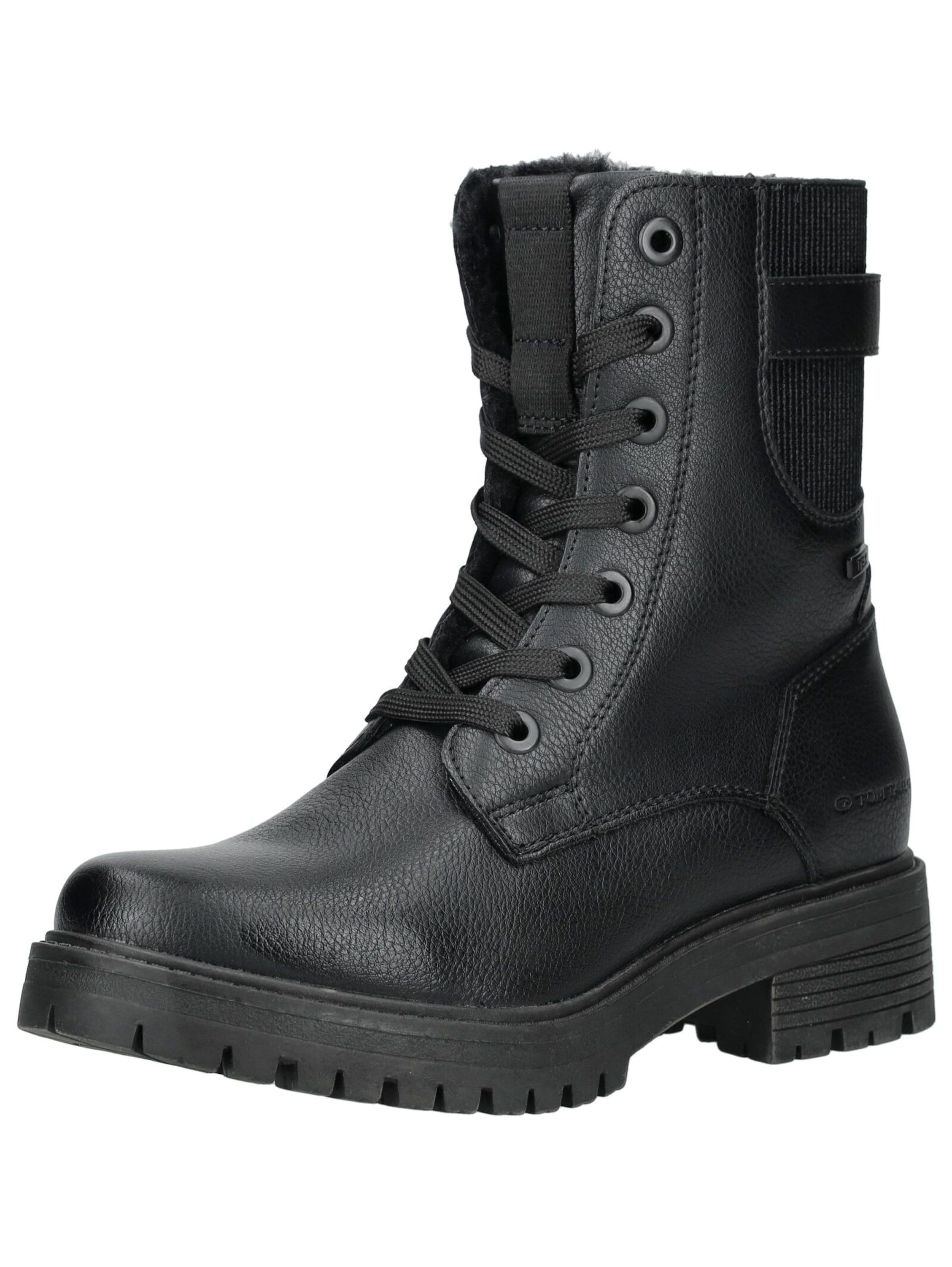 TOM TAILOR Stiefelette in Schwarz: Vorderseite