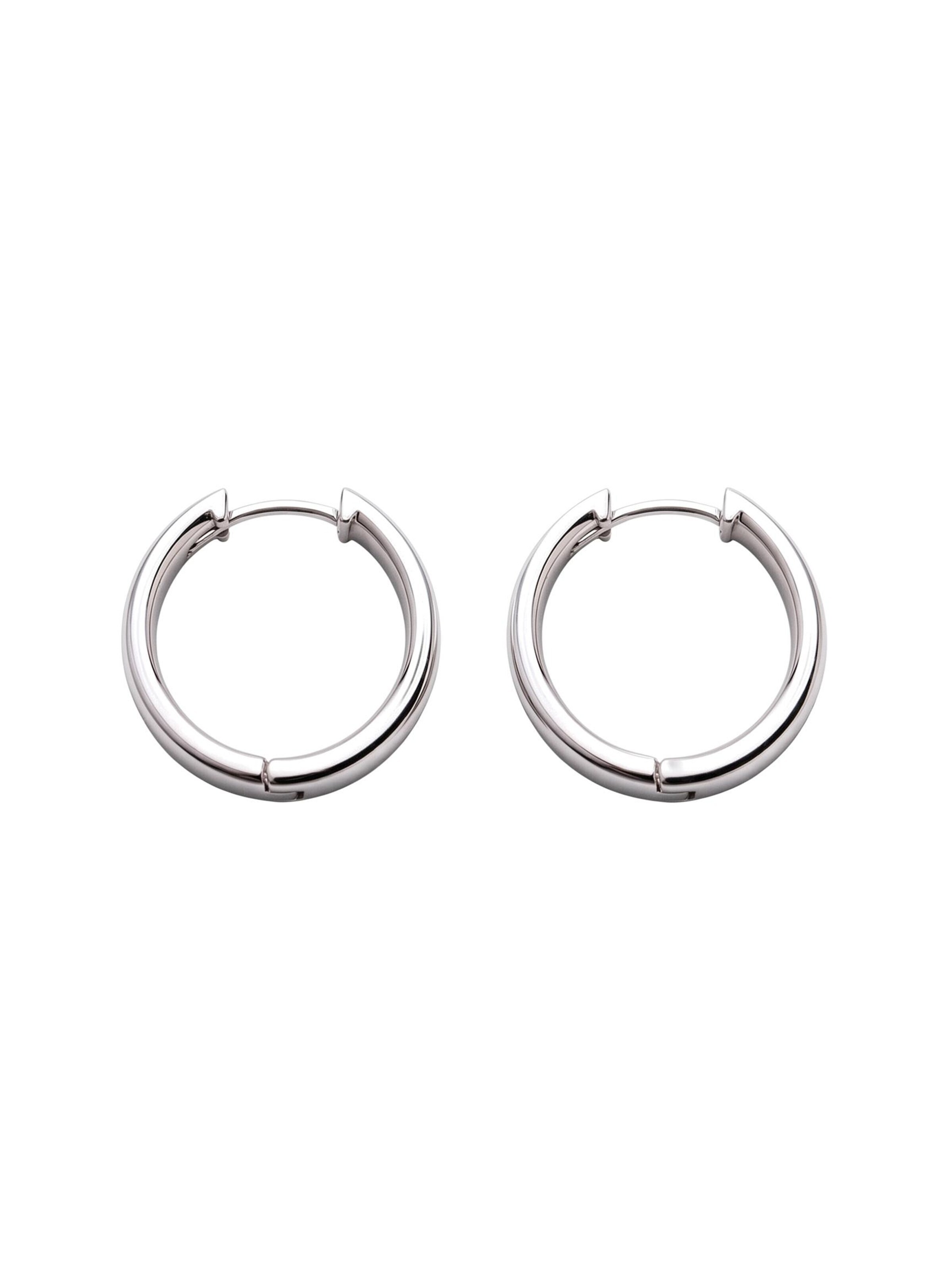 REYTEL Earrings 'THE CLASSIC M' in Silver: front