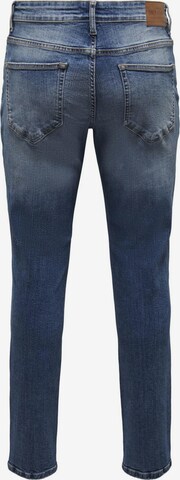 Coupe slim Jean 'Loom' Only & Sons en bleu