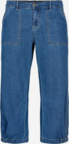 GOZZIP Jeans 'Clara' in Blauw: voorkant