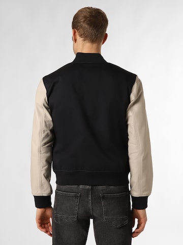 STRELLSON Between-Season Jacket 'Broidery' in Black: front