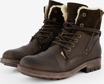 NoGRZ Lace-Up Shoes 'P. Post' in Brown