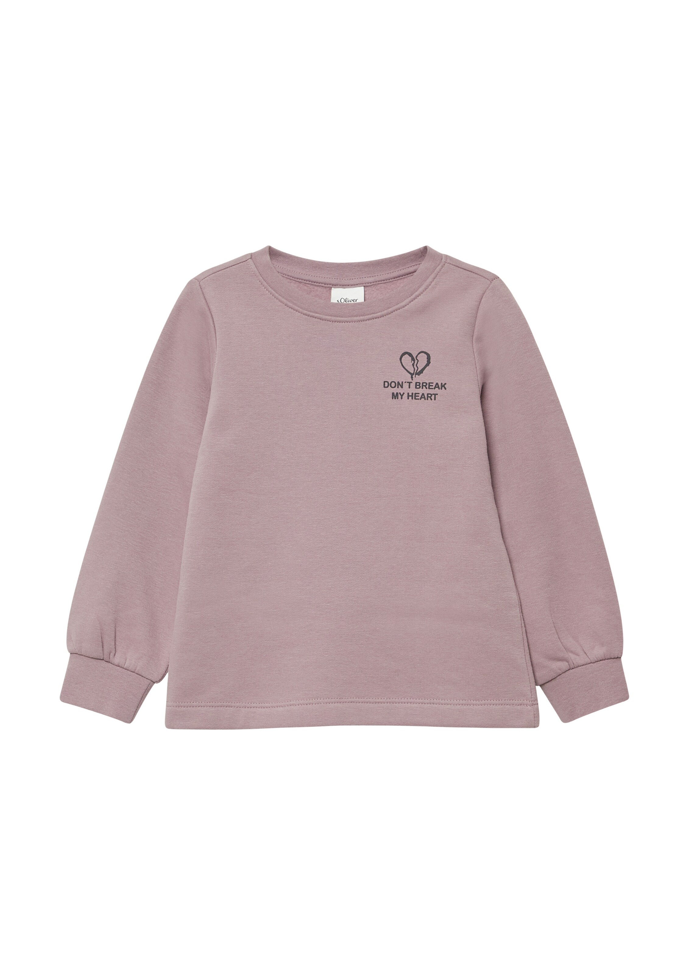 Sweat-shirt s.Oliver en rose : devant