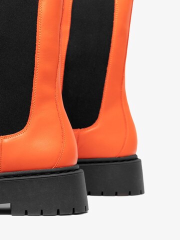 Bianco Chelsea Boots i orange