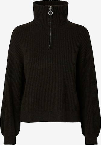 Pull-over 'PCSilly' PIECES en marron : devant