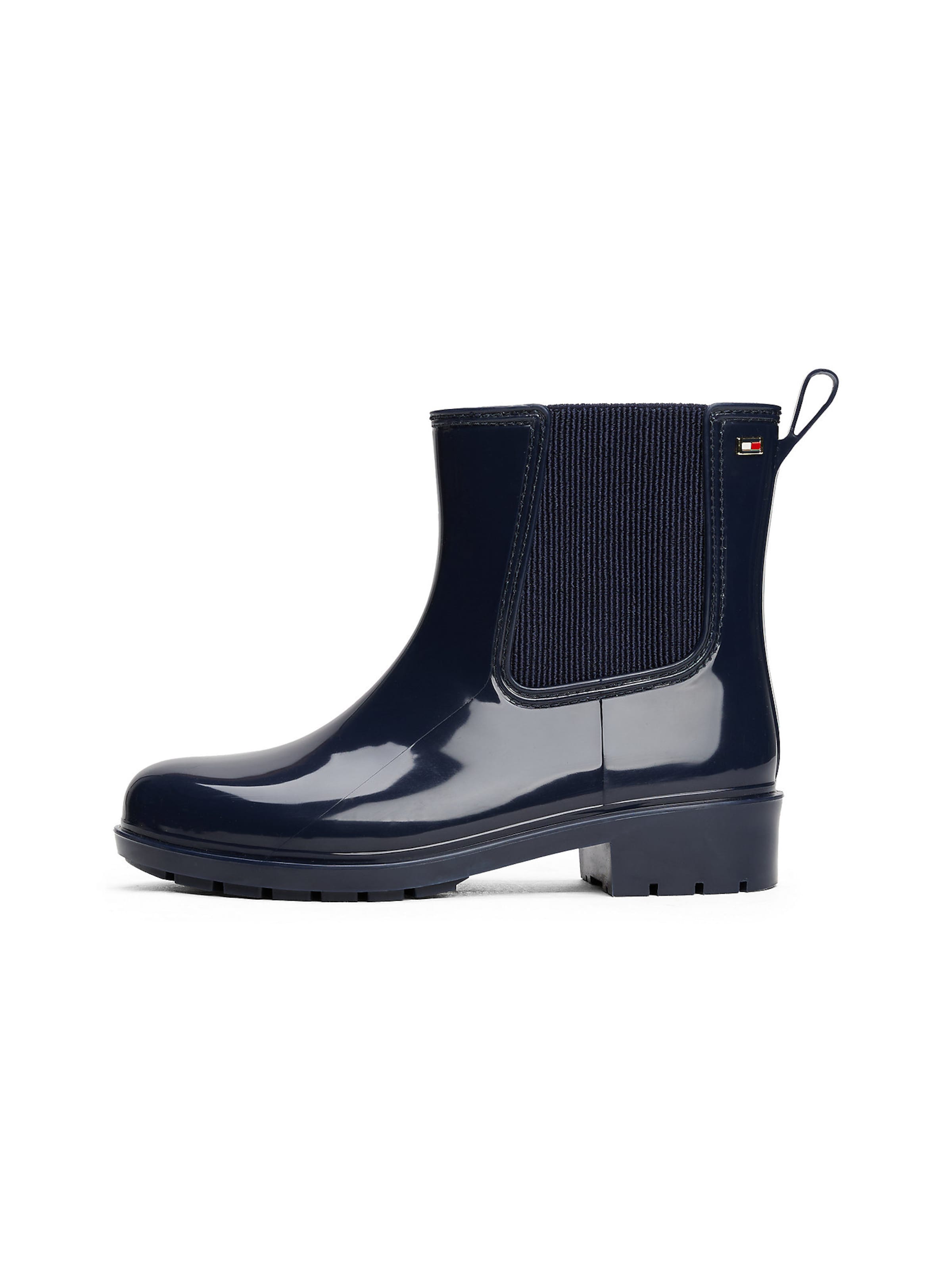 Bottes en caoutchouc TOMMY HILFIGER en bleu : devant