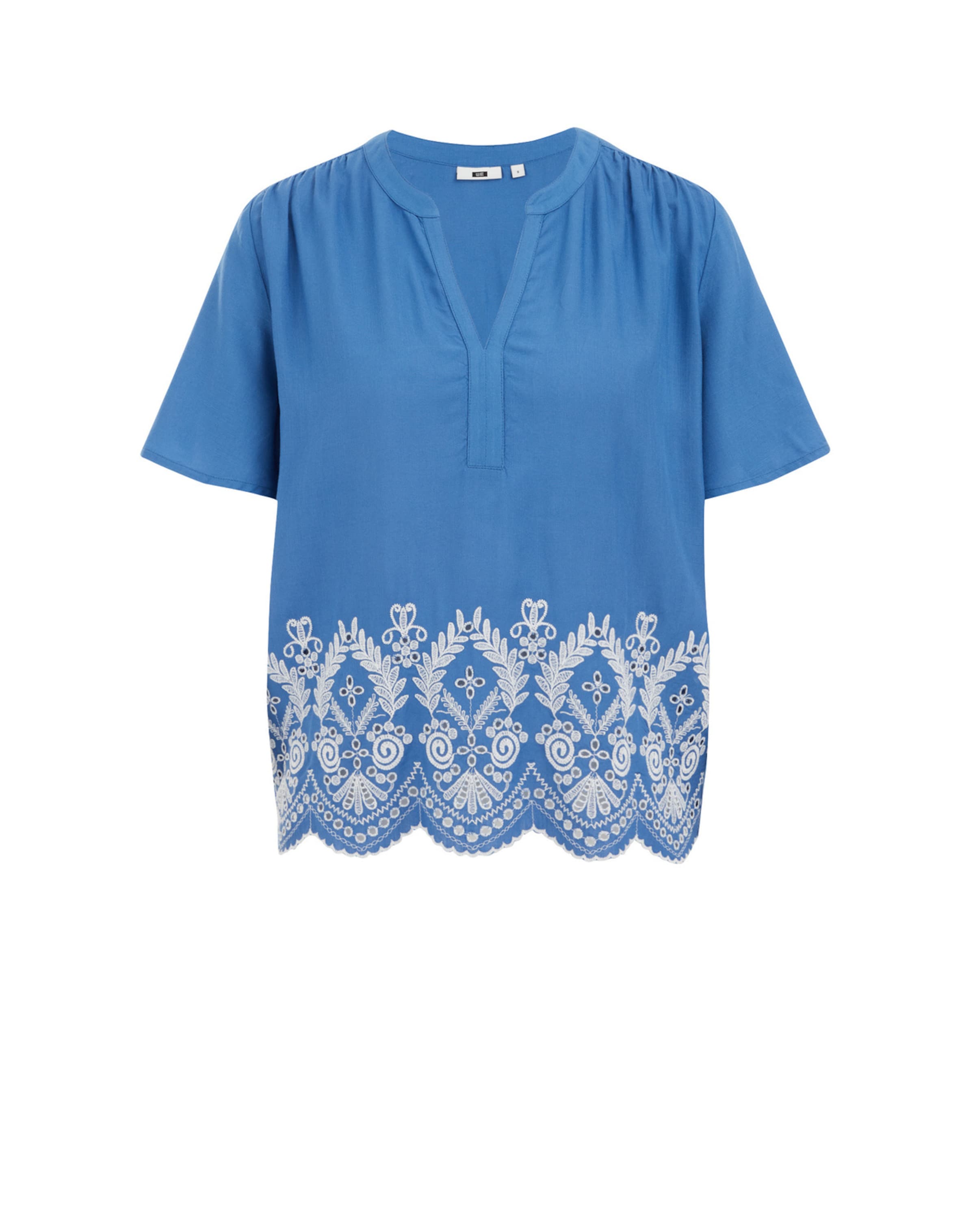 WE Fashion Blouse in Blue: front